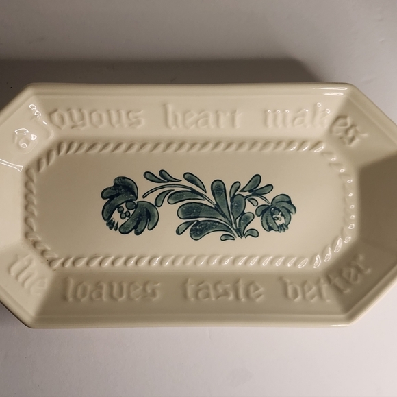 2/$30 Pfaltzgraff Yorktowne Floral 12" Bread Serving Platter Tray Plate - Picture 3 of 9
